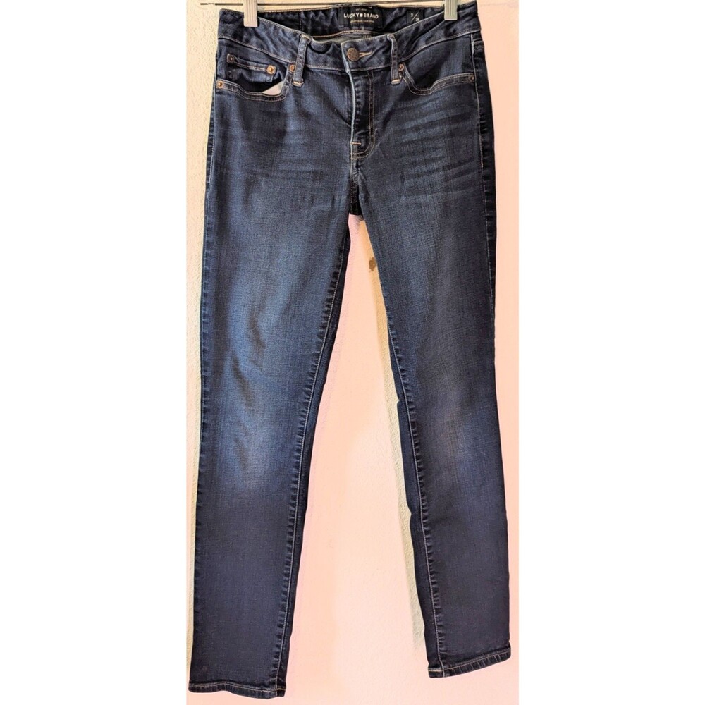 Lucky Brand Dark Blue Women's Jeans Size 2 (28x27) Skinny Dark Wash (792)